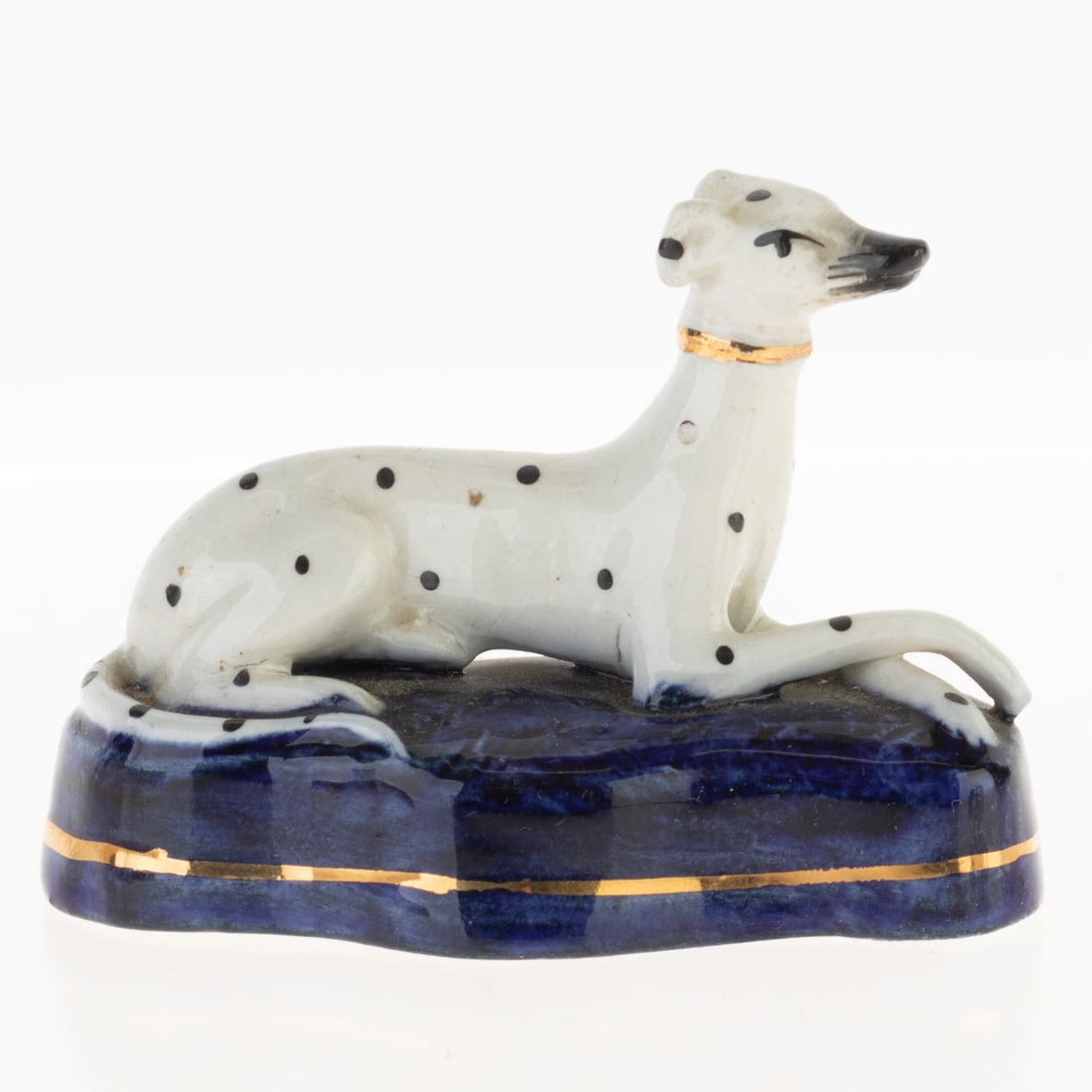 ANTIQUE STAFFORDSHIRE CERAMIC POTTERY DALMATIAN DOG FIGURE (1 of 4)