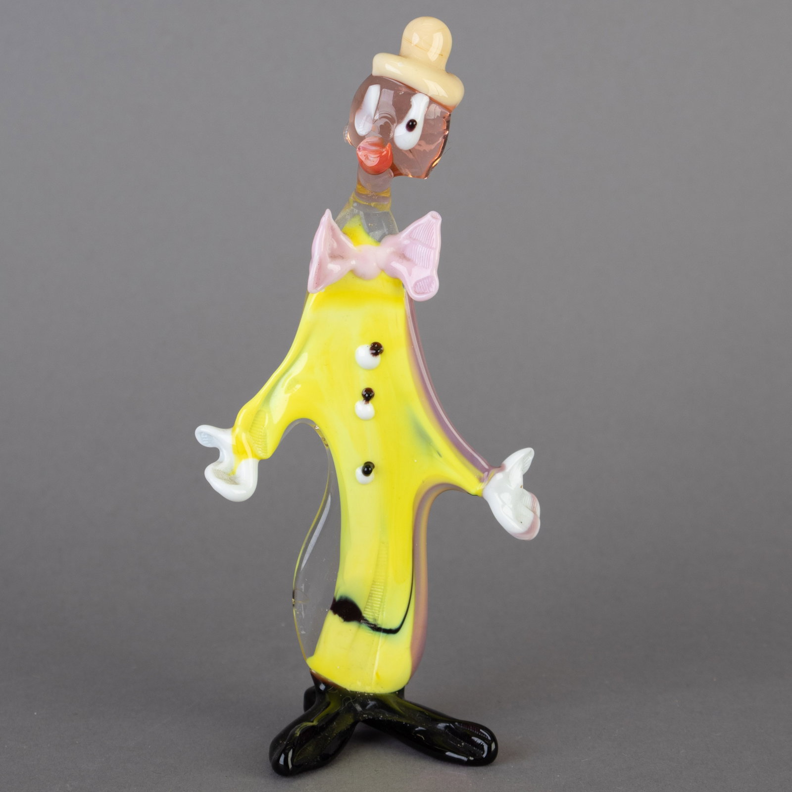 MURANO HANDBLOWN VENETIAN GLASS CLOWN SCULPTURE: From a collection of Wedgwood and other selected ceramic/porcelain objects. Kindly examine all photographs provided in this listing or ask for a condition report. All items offered are in generally go