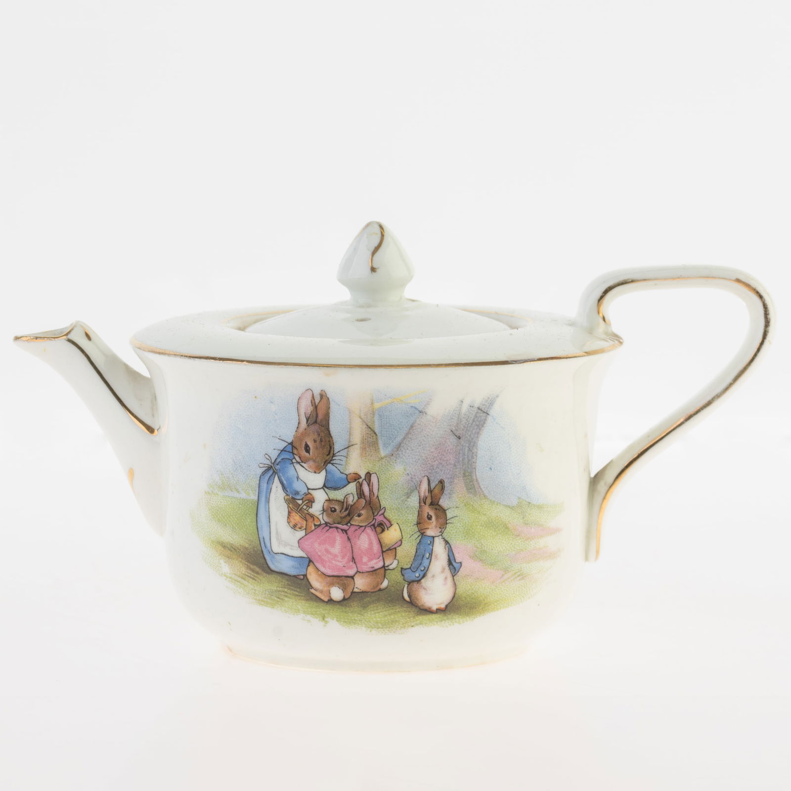 BEATRIX POTTER PETER RABBIT GRIMWADES PORCELAIN CERAMIC TEAPOT (1 of 6)