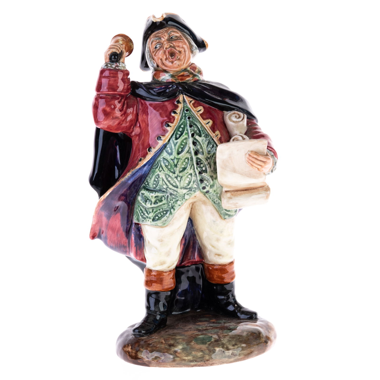 ROYAL DOULTON "TOWN CRIER" PORCELAIN FIGURE (1 of 3)
