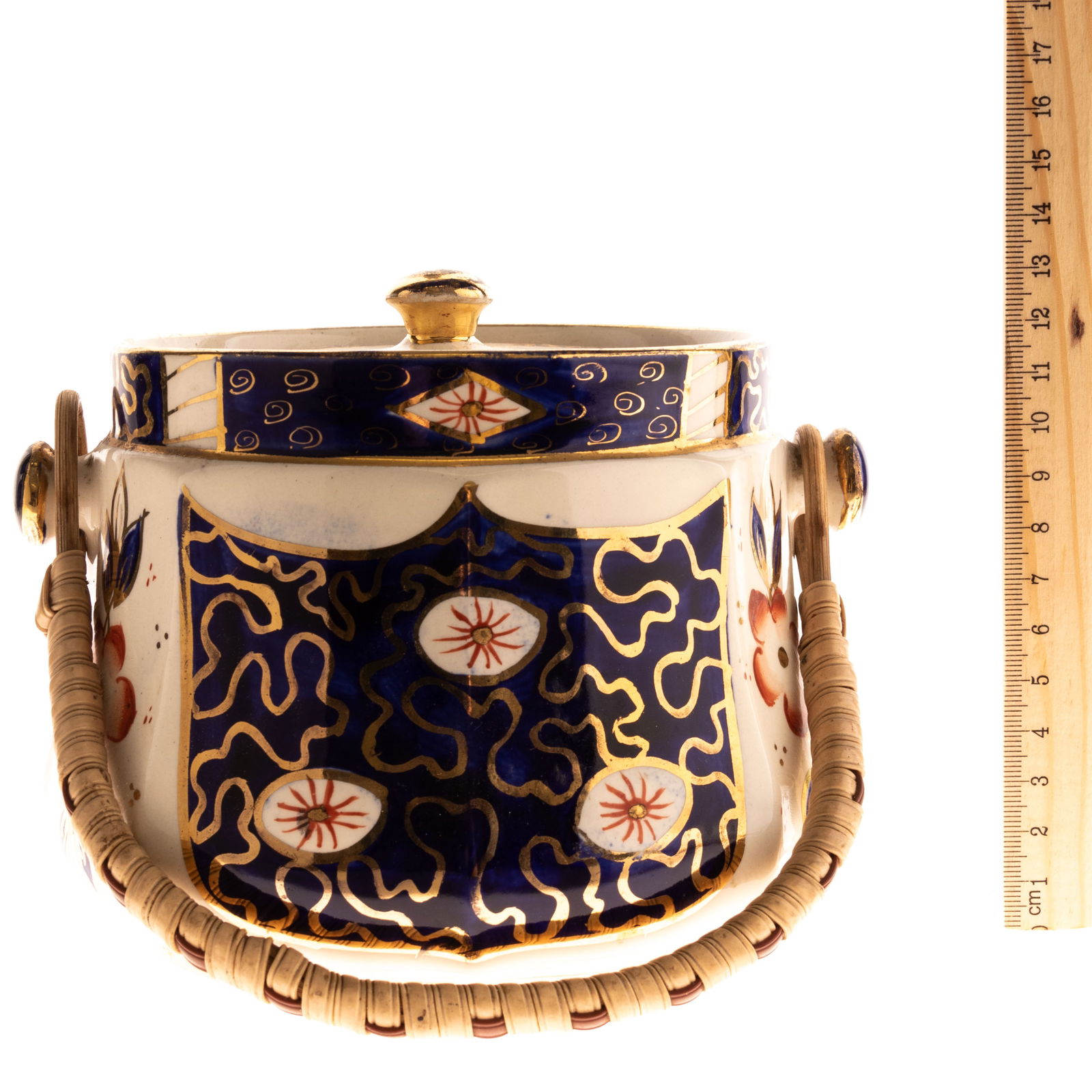 SADLER CERAMIC PORCELAIN IMARI PATTERN LIDDED JAR (1 of 3)