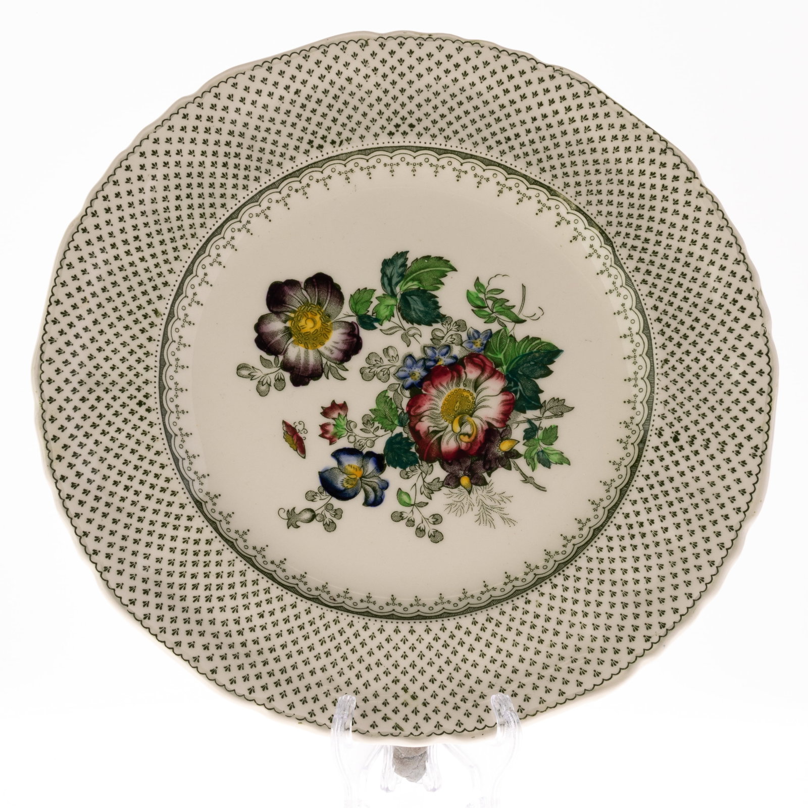8X MASON'S IRONSTONE CERAMIC PAYNSLEY PATTERN PLATES (1 of 6)