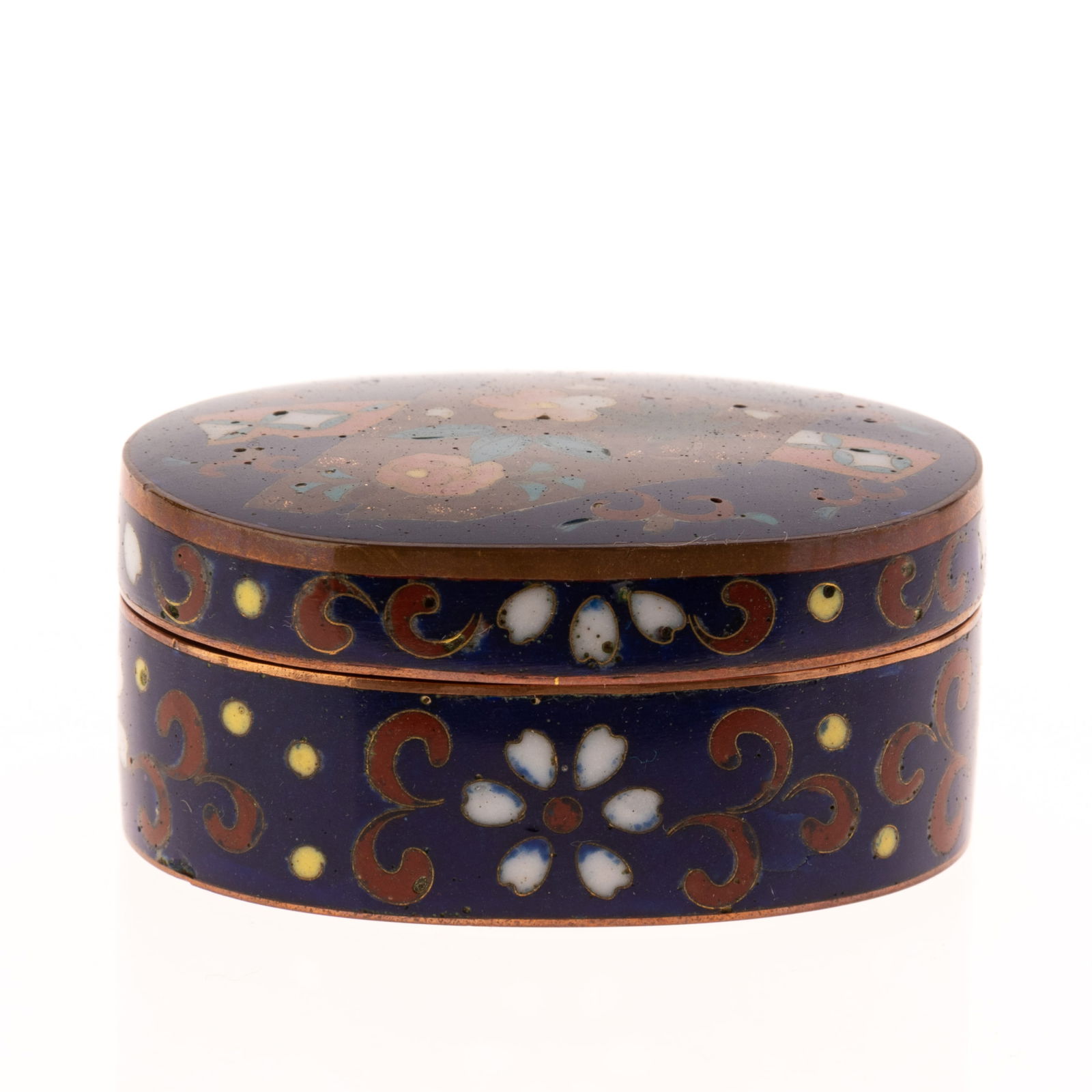 CHINESE INLAID CLOISONNE BOX (1 of 4)