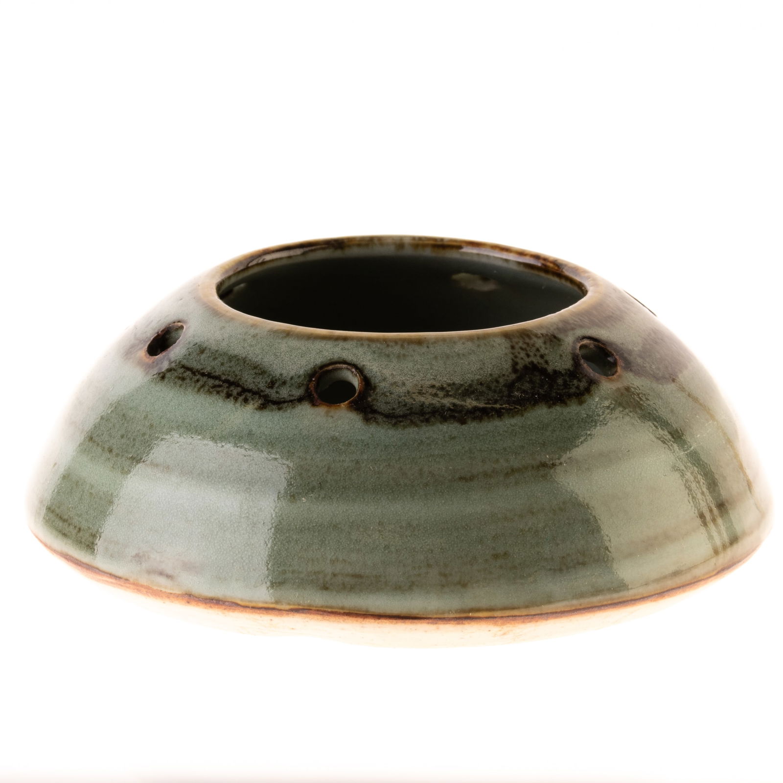 CHINESE CELADON CERAMIC INCENSE BURNER (1 of 4)