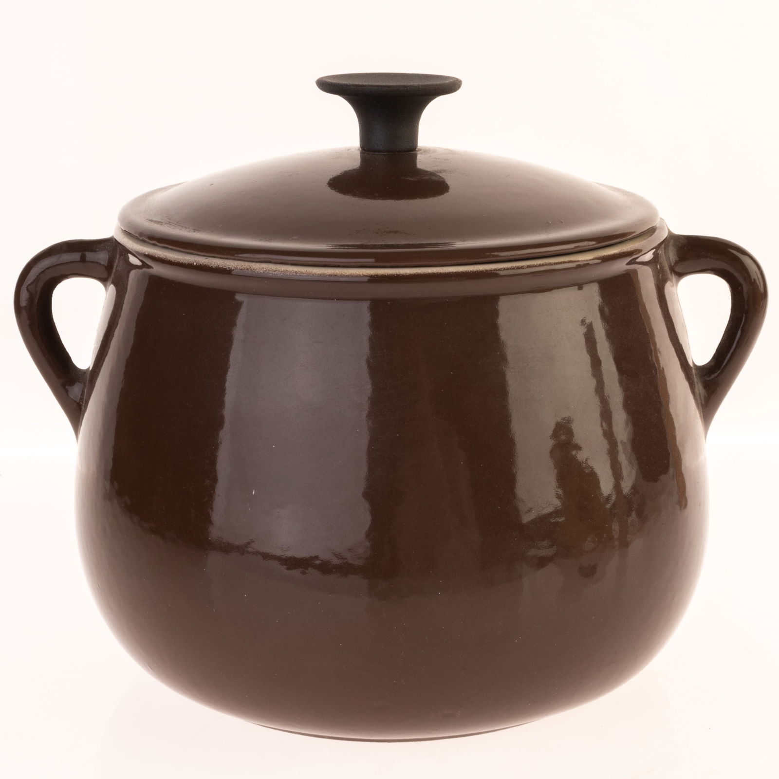 FRENCH CAST IRON CASSEROLE KITCHEN COOKING DISH (1 of 4)