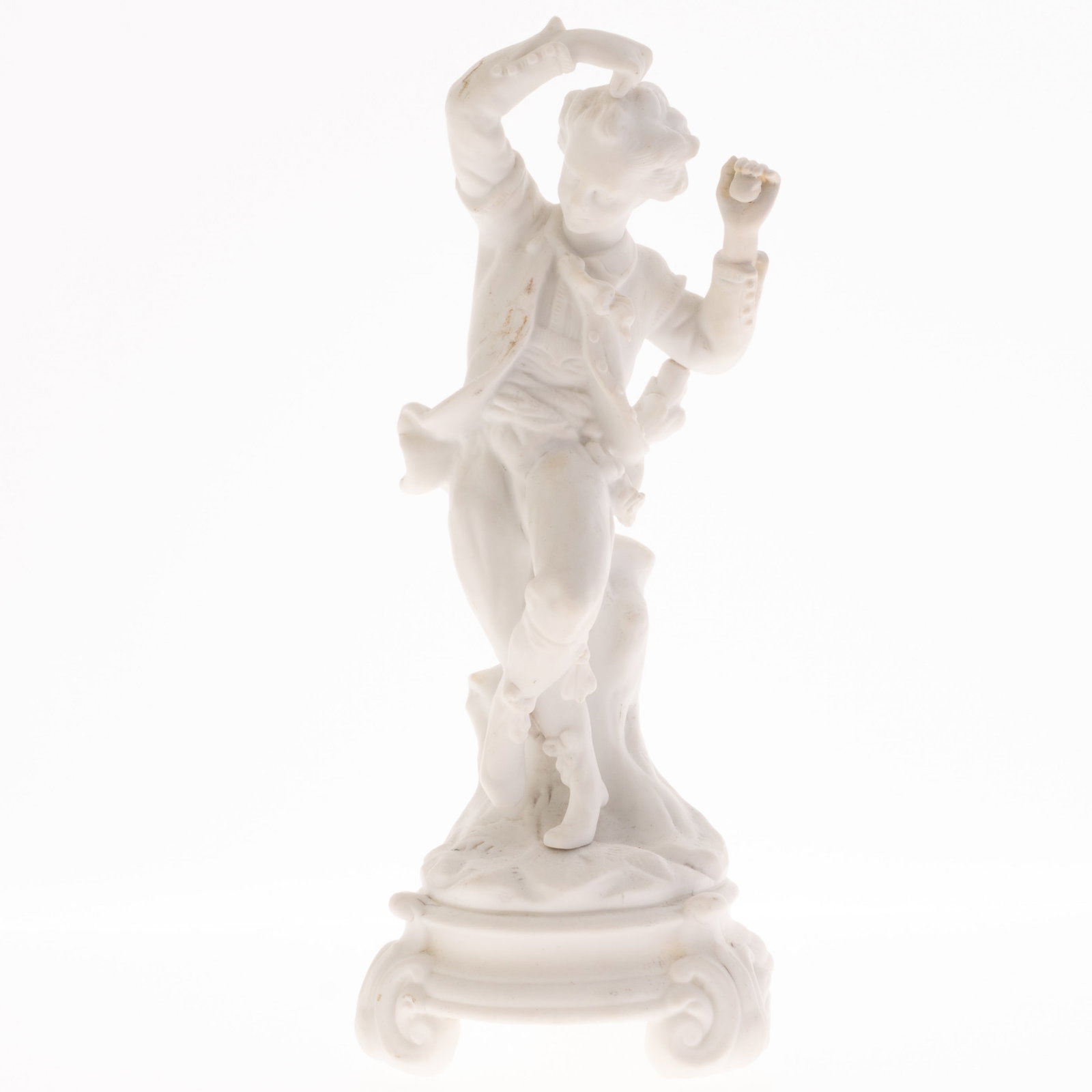 ANTIQUE PARIAN BISQUE PORCELAIN FIGURE 19TH CENTURY: Kindly examine all photographs provided in this listing or ask for a condition report. All items offered are in generally good, pre-owned condition, unless otherwise specifically described. The item i