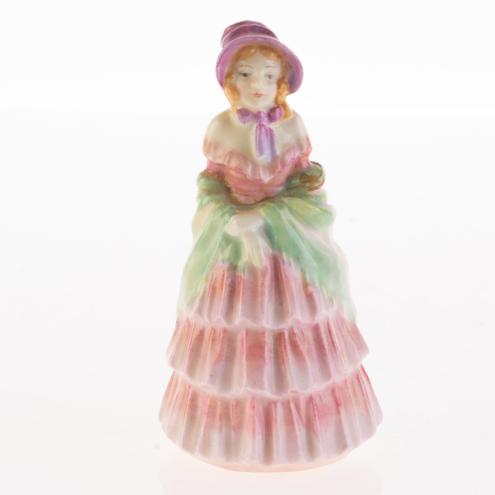 ROYAL DOULTON PORCELAIN CERAMIC VICTORIAN LADY FIGURE: Kindly examine all photographs provided in this listing or ask for a condition report. All items offered are in generally good, pre-owned condition, unless otherwise specifically described. The item i