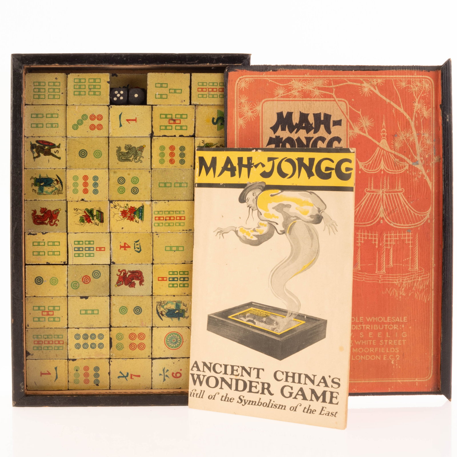 ANTIQUE CHINESE MAH JONGG GAME: Kindly examine all photographs provided in this listing or ask for a condition report. All items offered are in generally good, pre-owned condition, unless otherwise specifically described. The item i