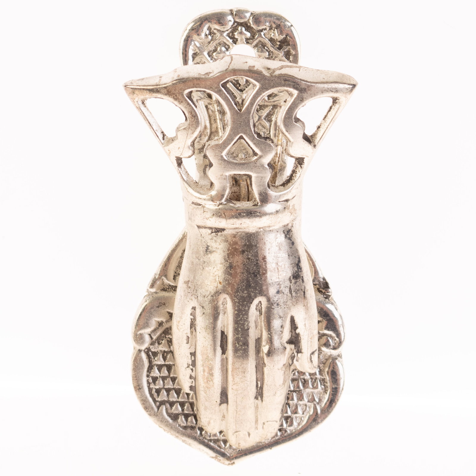 ANTIQUE VICTORIAN WHITE METAL HAND CLIP: Kindly examine all photographs provided in this listing or ask for a condition report. All items offered are in generally good, pre-owned condition, unless otherwise specifically described. The item i