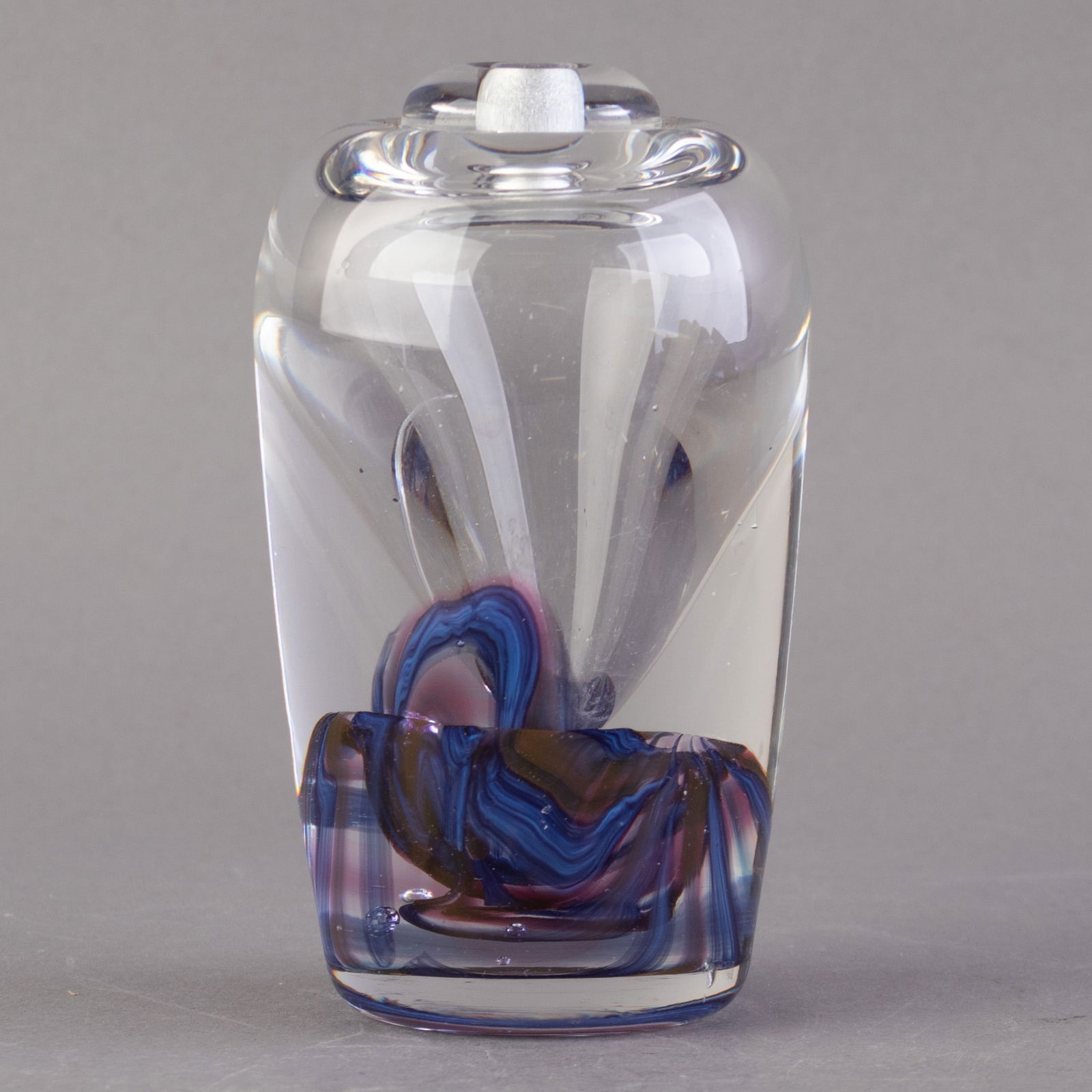 NIGEL MORTON SIGNED STUDIO GLASS SCENT PERFUME BOTTLE (1 of 3)