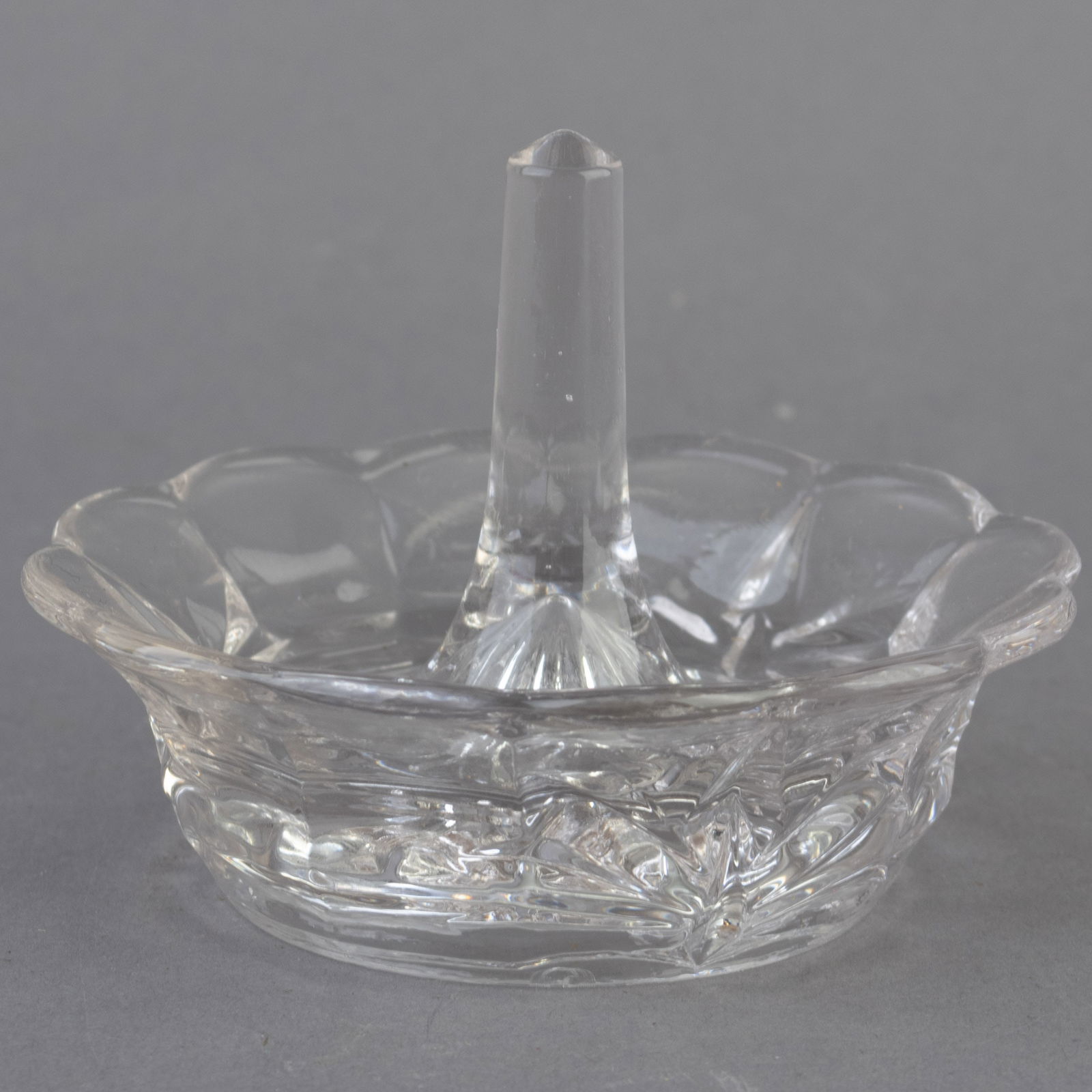 ANTIQUE CRYSTAL GLASS RING JEWELLERY HOLDER (1 of 3)