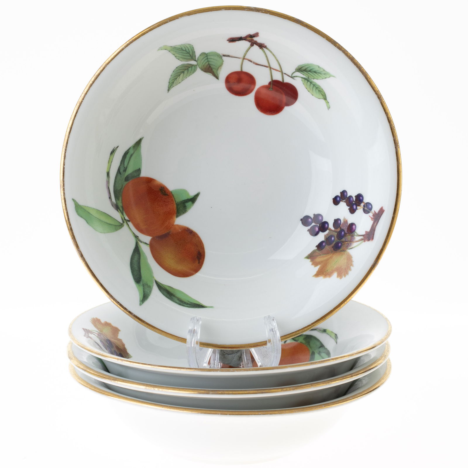 4X ROYAL WORCESTER PORCELAIN CERAMIC EVESHAM PATTERN BOWLS (1 of 4)