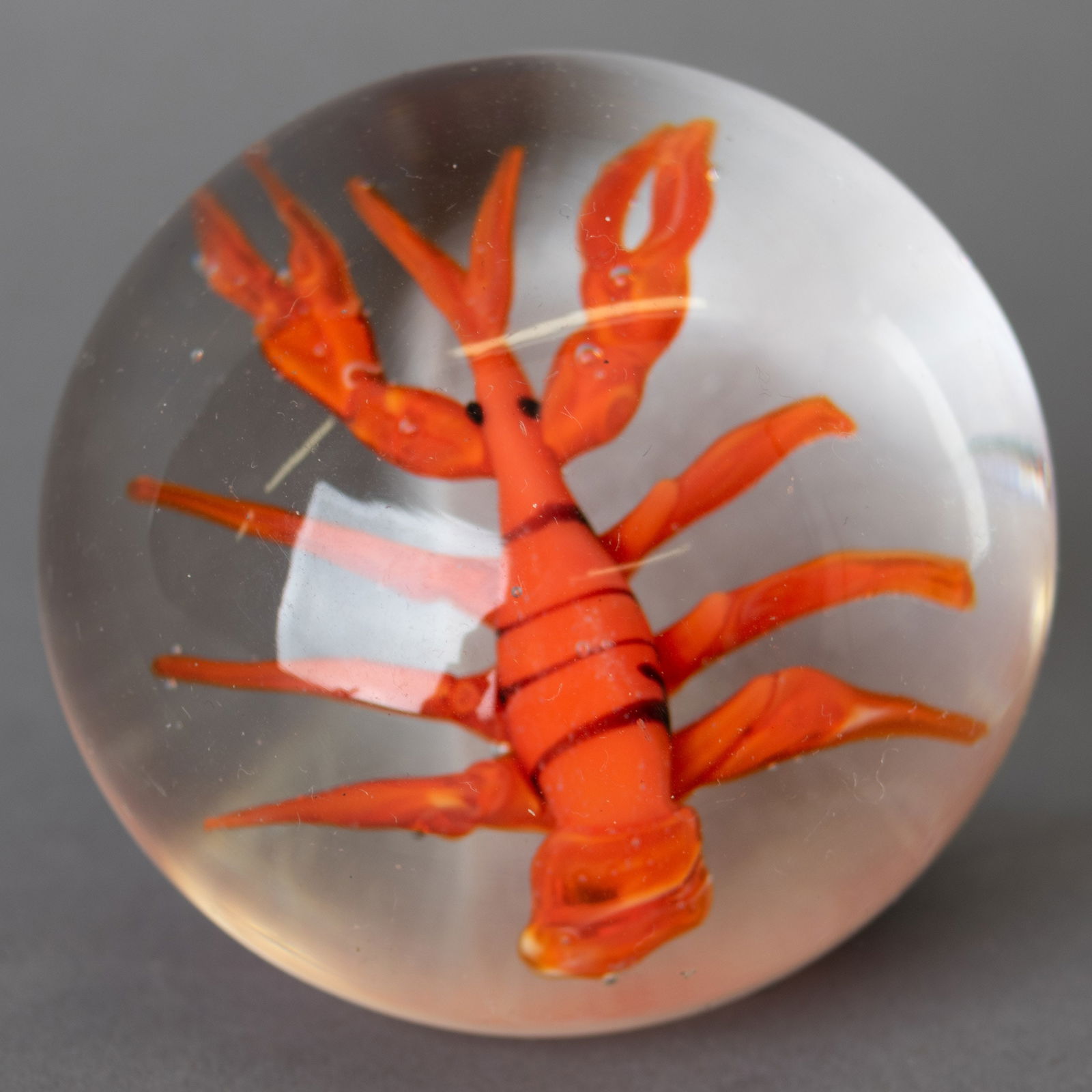 MID CENTURY MURANO VENETIAN HAND BLOWN GLASS LOBSTER PAPERWEIGHT: Kindly examine all photographs provided in this listing or ask for a condition report. All items offered are in generally good, pre-owned condition, unless otherwise specifically described. The item i