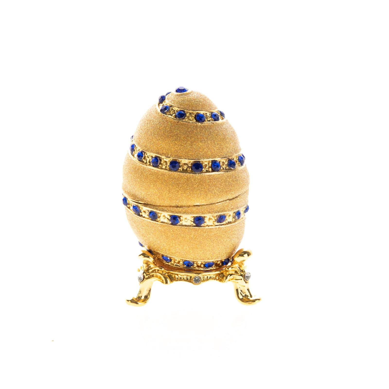FABERGE STYLE ENAMEL EGG JEWELLERY BOX (1 of 2)