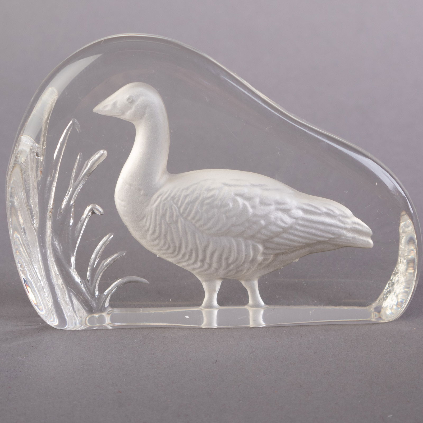 WEDGWOOD CRYSTAL GLASS INTAGLIO ANIMAL BIRD PAPERWEIGHT: Kindly examine all photographs provided in this listing or ask for a condition report. All items offered are in generally good, pre-owned condition, unless otherwise specifically described. The item i