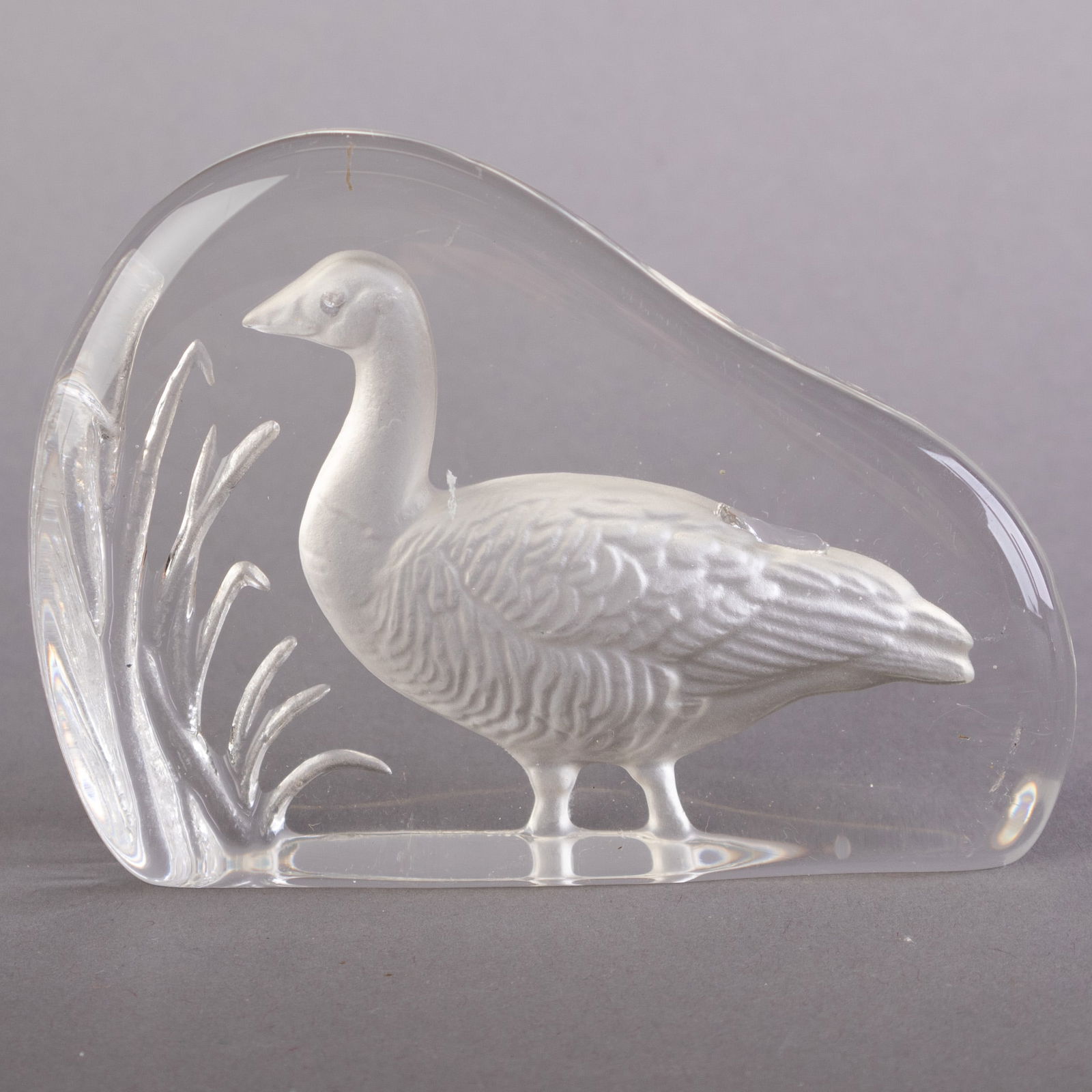 WEDGWOOD CRYSTAL GLASS INTAGLIO ANIMAL BIRD PAPERWEIGHT: Kindly examine all photographs provided in this listing or ask for a condition report. All items offered are in generally good, pre-owned condition, unless otherwise specifically described. The item i