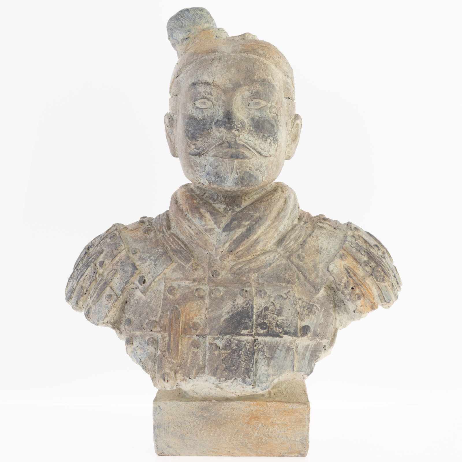 CONTEMPORARY SAMURAI WARRIOR BUST: From a collection of Wedgwood and other selected ceramic/porcelain objects. Kindly examine all photographs provided in this listing or ask for a condition report. All items offered are in generally go