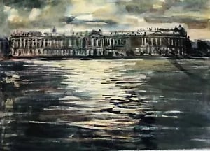 David Smith. View of St. Petersburg: David Smith 1920-1998 Painter using a richly Expressionist palette, draughtsman, printmaker and teacher, born in Lowestoft, Suffolk, where he attended the Technical School, also Lowestoft and Norwich