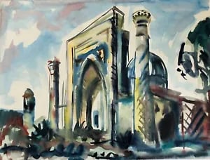 David Smith. View of St. Petersburg/Moscow: David Smith 1920-1998 Painter using a richly Expressionist palette, draughtsman, printmaker and teacher, born in Lowestoft, Suffolk, where he attended the Technical School, also Lowestoft and Norwich