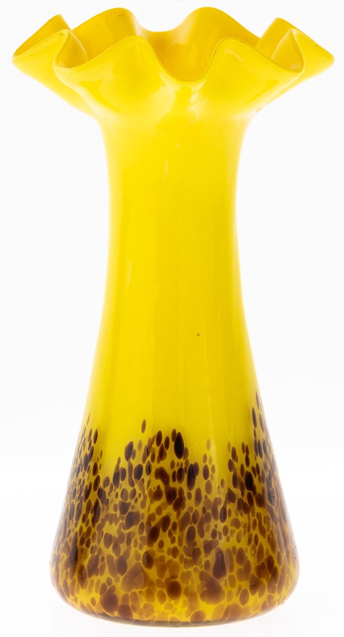 LOETZ GLASS VASE: 15.5x8.5x8.5CM.From a collection of Wedgwood and other selected ceramic/porcelain objects. Kindly examine all photographs provided in this listing or ask for a condition report. All items offered are