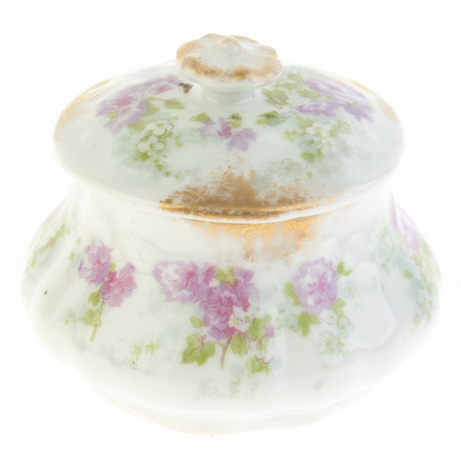 FRENCH LIMOGES PORCELAIN FLORAL TRINKET BOX: Kindly examine all photographs provided in this listing or ask for a condition report. All items offered are in generally good, pre-owned condition, unless otherwise specifically described. The item i