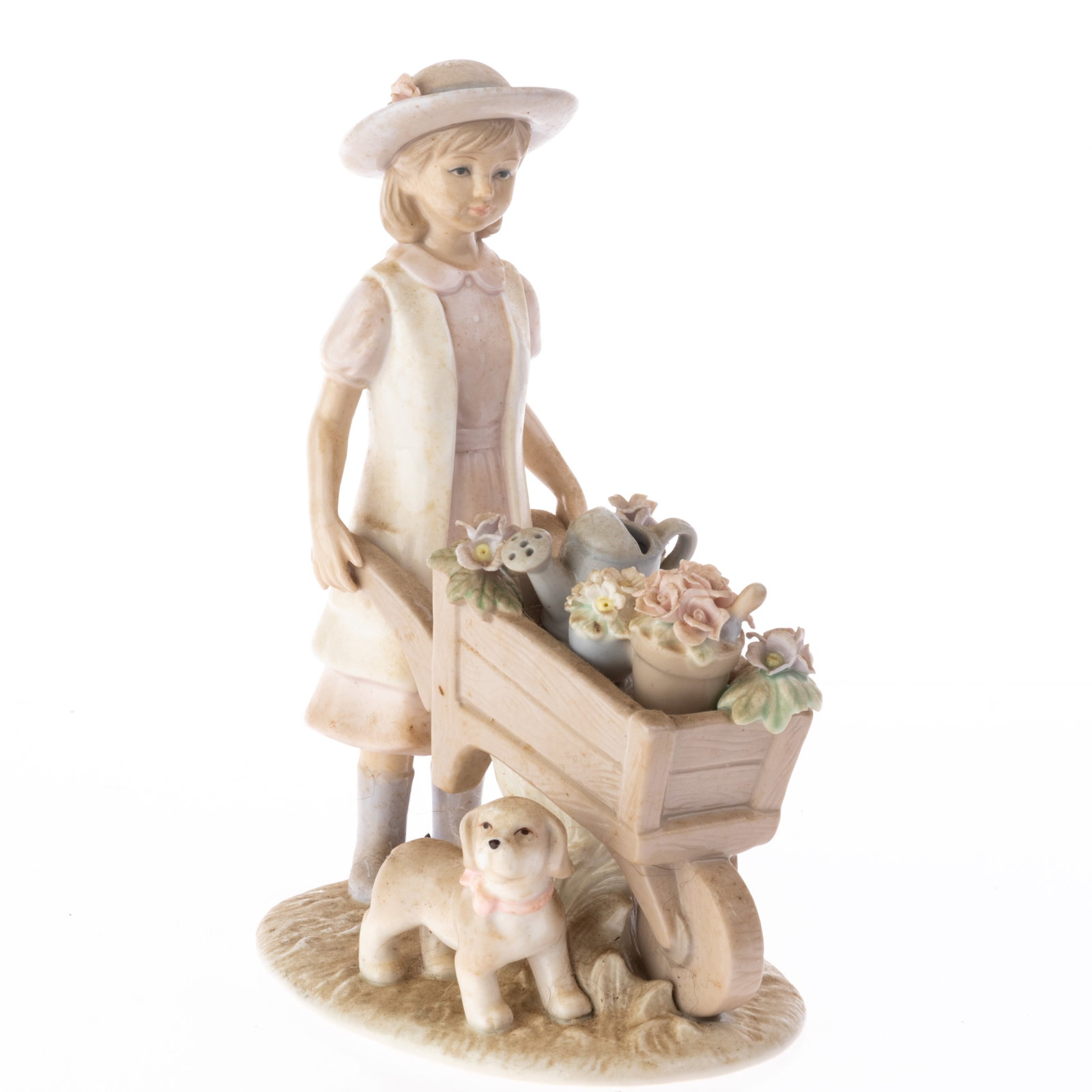 LLADRO STYLE PORCELAIN FIGURE: (H) 20CM.From a collection of Wedgwood and other selected ceramic/porcelain objects. Kindly examine all photographs provided in this listing or ask for a condition report. All items offered are in gen