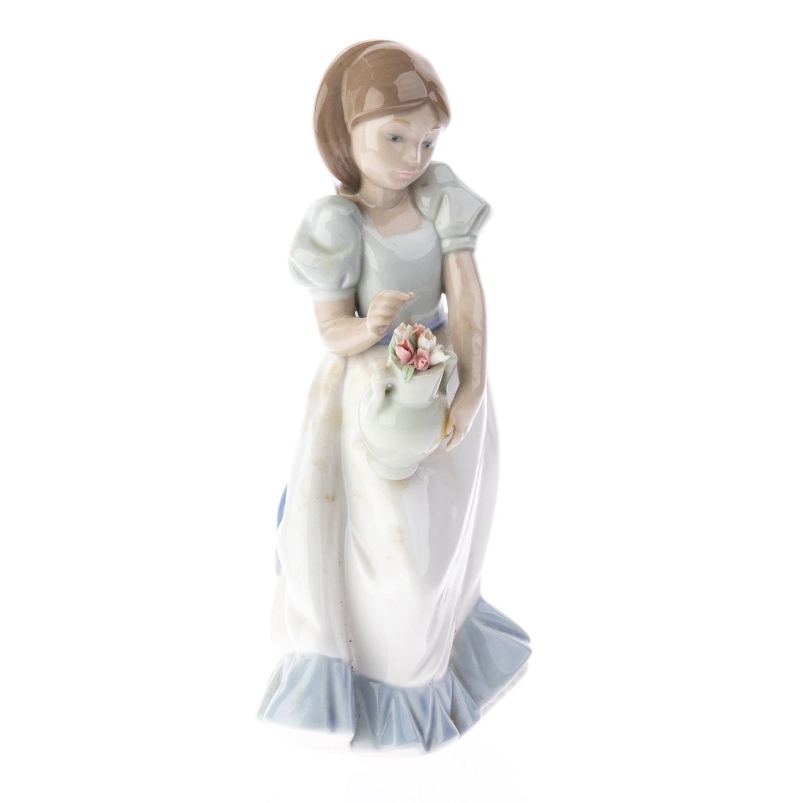 LLADRO STYLE PORCELAIN FIGURE: (H) 21CM.From a collection of Wedgwood and other selected ceramic/porcelain objects. Kindly examine all photographs provided in this listing or ask for a condition report. All items offered are in gen