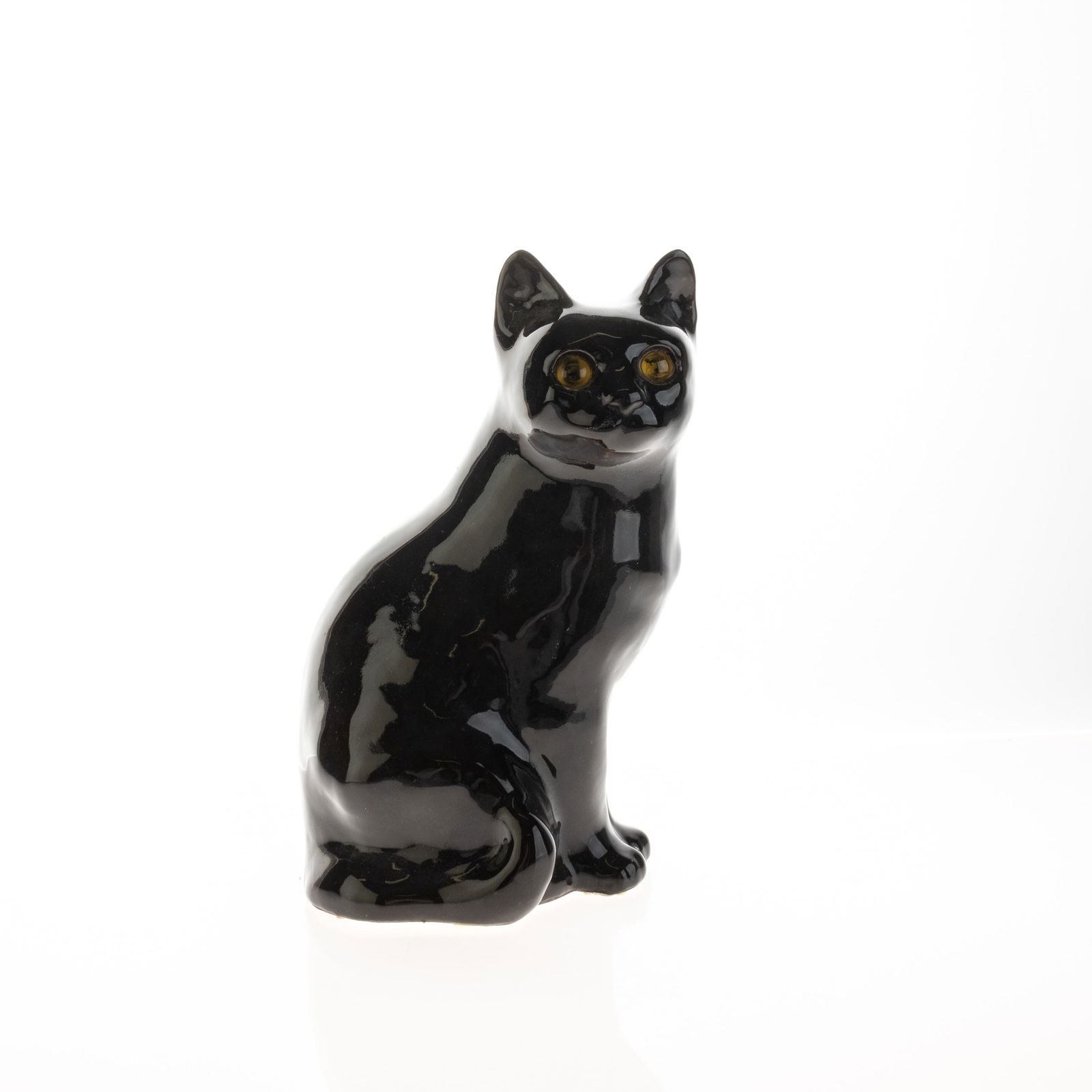 WINSTANLEY CAT SIGNED EARTHENWARE CERAMIC FIGURE (1 of 2)