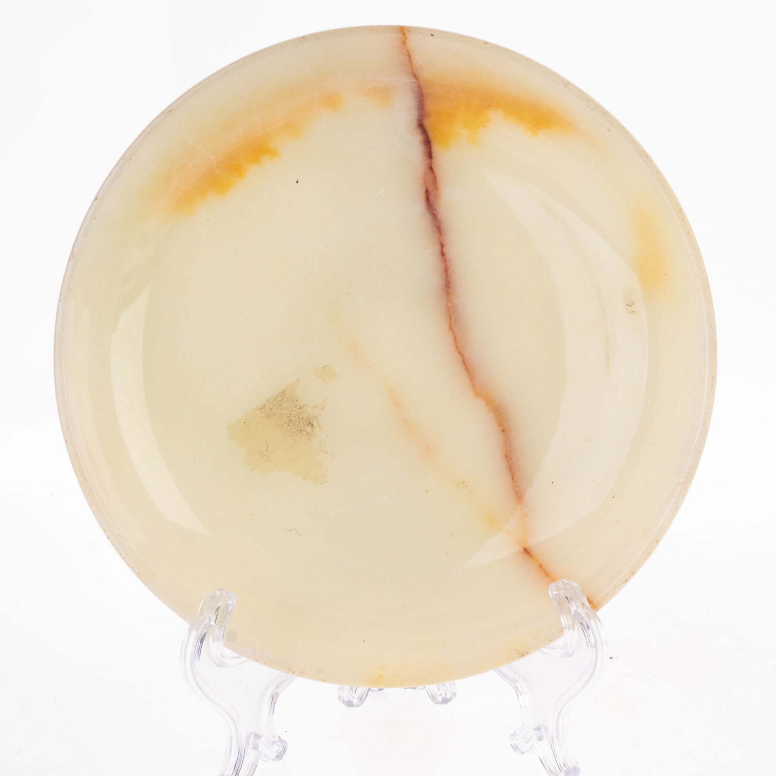 ANTIQUE ALABASTER BOWL: Kindly examine all photographs provided in this listing or ask for a condition report. All items offered are in generally good, pre-owned condition, unless otherwise specifically described. The item i