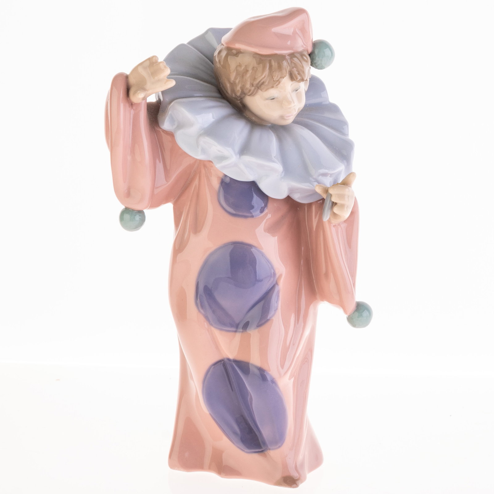 LLADRO STYLE PORCELAIN CERAMIC CLOWN FIGURE: Kindly examine all photographs provided in this listing or ask for a condition report. All items offered are in generally good, pre-owned condition, unless otherwise specifically described. The item i