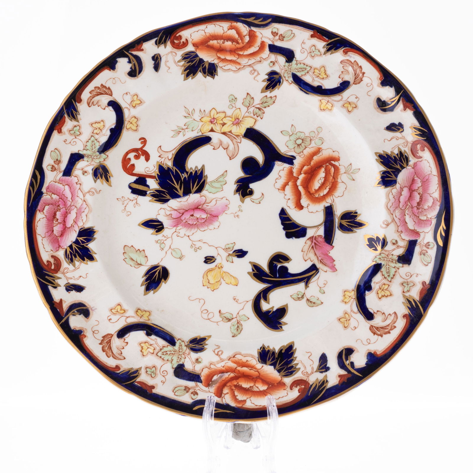 MASON'S IRONSTONE CERAMIC POTTERY IMARI PATTERN PLATE (1 of 3)