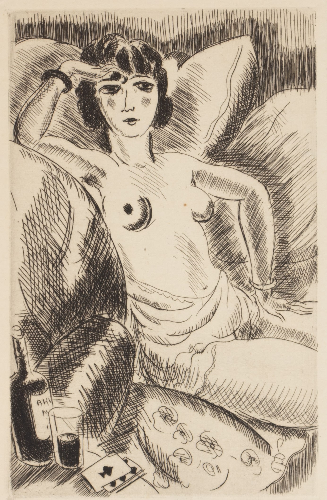 ANDRE DIGNIMONT (1891-1965) FRENCH ORIGINAL ART DECO NUDE ETCHING: Kindly examine all photographs provided in this listing or ask for a condition report. All items offered are in generally good, pre-owned condition, unless otherwise specifically described. The item i