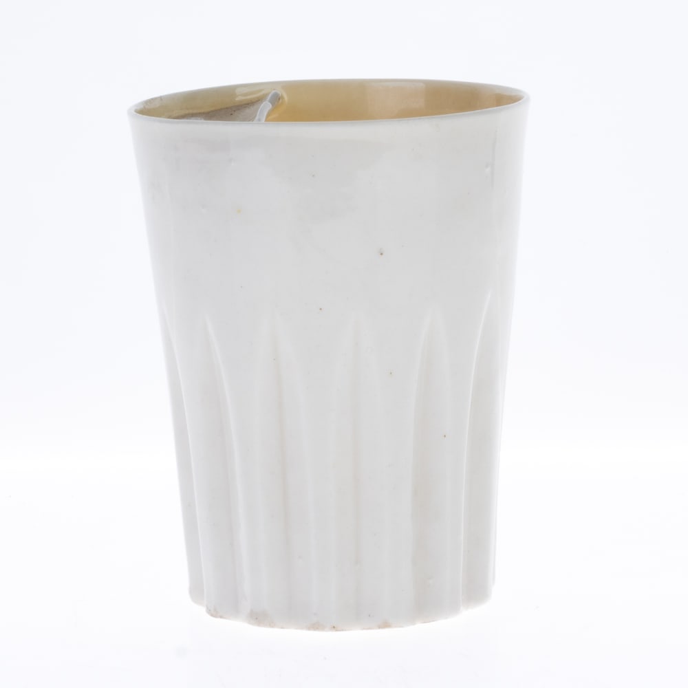ANTIQUE BELLEEK IRISH PORCELAIN MOUSTACHE CUP BEAKER: Kindly examine all photographs provided in this listing or ask for a condition report. All items offered are in generally good, pre-owned condition, unless otherwise specifically described. The item i