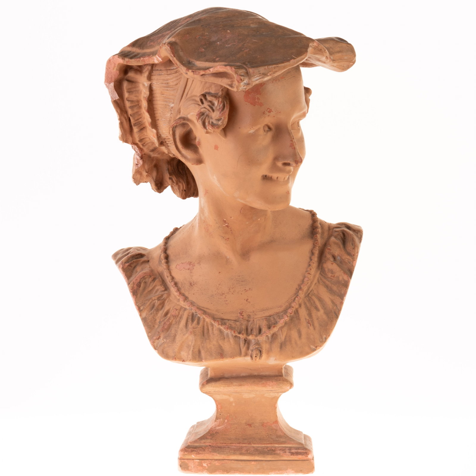 AFTER JEAN-BAPTISTE CARPEAUX (1827-1875) TERRACOTTA BUST: Kindly examine all photographs provided in this listing or ask for a condition report. All items offered are in generally good, pre-owned condition, unless otherwise specifically described. The item i
