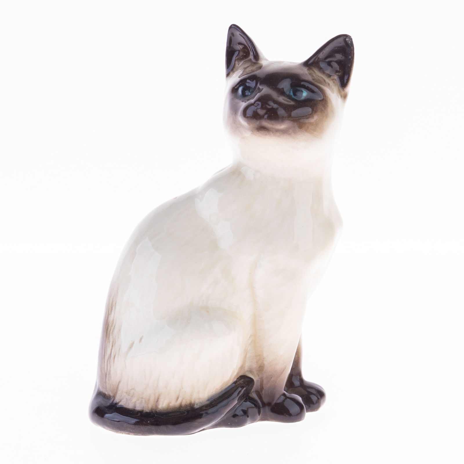 ROYAL DOULTON PORCELAIN CERAMIC SIAMESE CAT FIGURE (1 of 4)