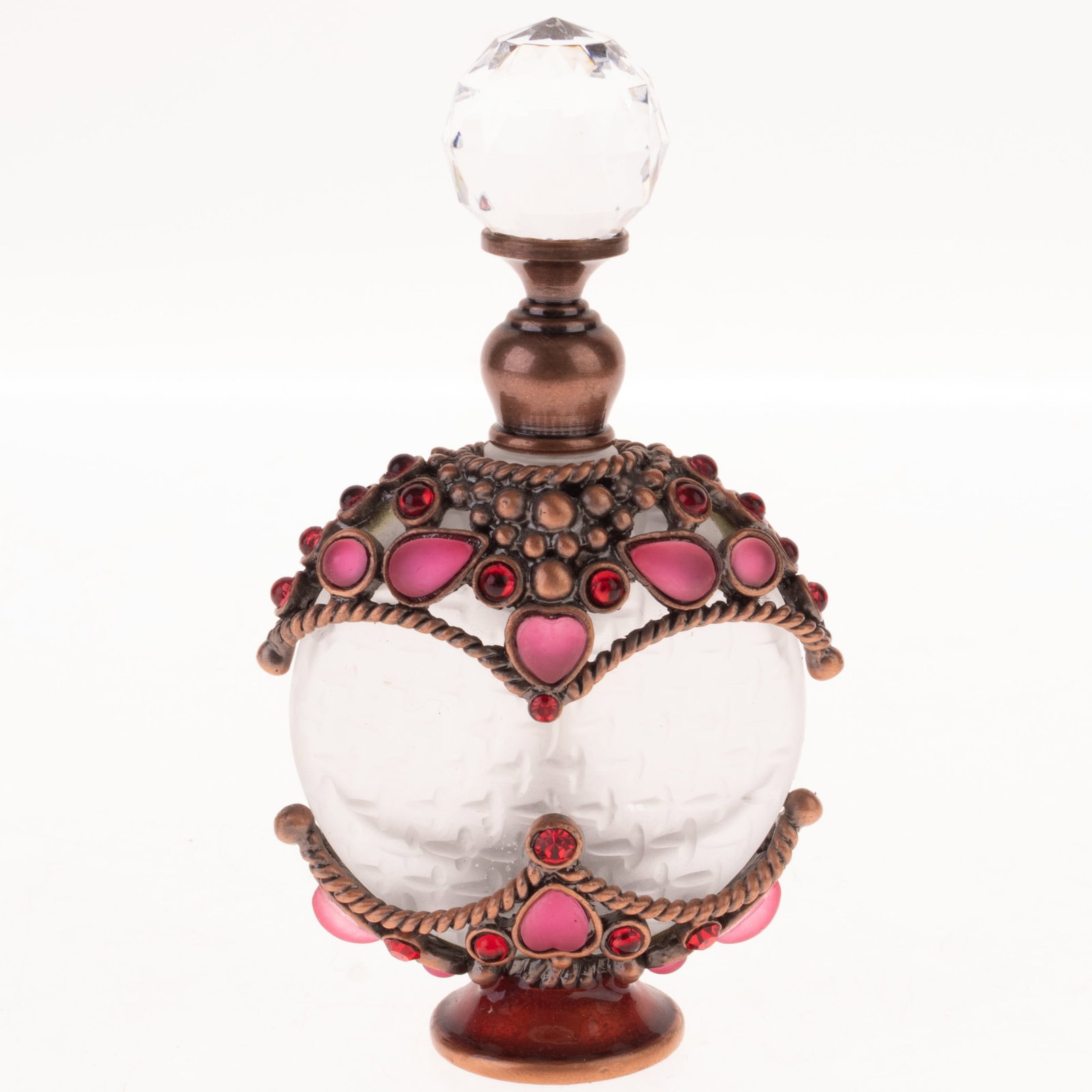 ART NOUVEAU STYLE GLASS & ENAMEL PERFUME SCENT BOTTLE ATOMISER: Kindly examine all photographs provided in this listing or ask for a condition report. All items offered are in generally good, pre-owned condition, unless otherwise specifically described, sold as se