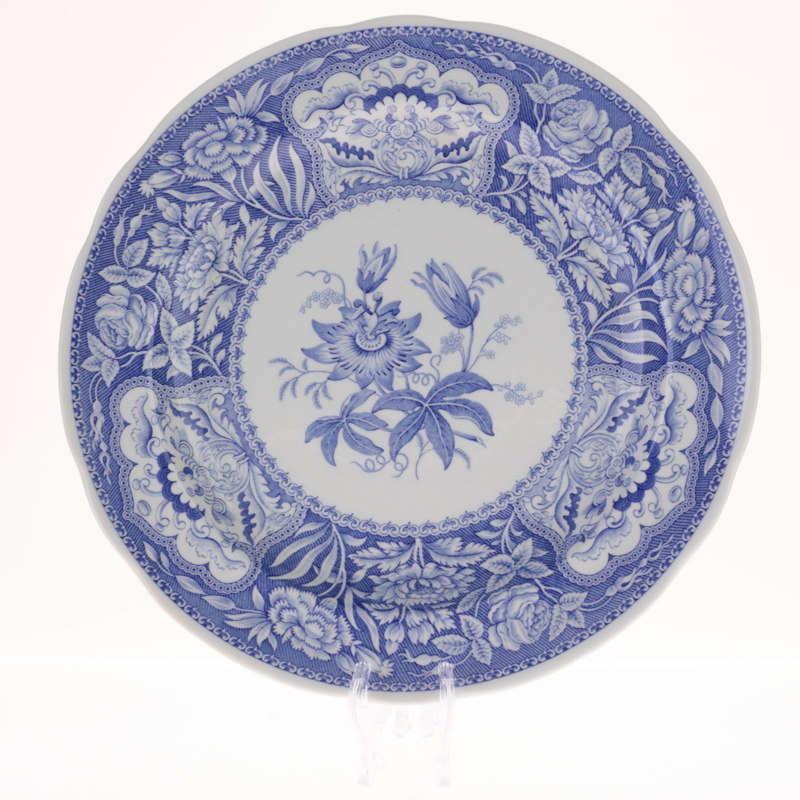 SPODE PORCELAIN CERAMIC FLORAL PATTERN PLATE: Kindly examine all photographs provided in this listing or ask for a condition report. All items offered are in generally good, pre-owned condition, unless otherwise specifically described, sold as se