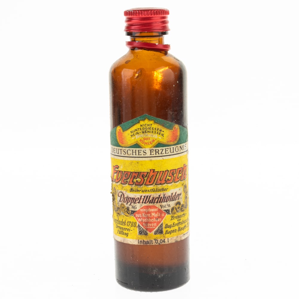 VINTAGE GERMAN EVERSBUSCH LIQUEUR BOTTLE: Kindly examine all photographs provided in this listing or ask for a condition report. All items offered are in generally good, pre-owned condition, unless otherwise specifically described, sold as se