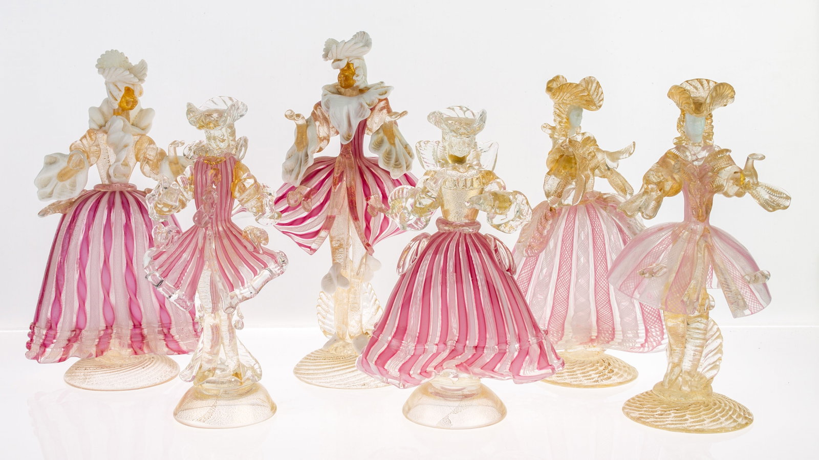 COLLECTION OF MURANO VENETIAN HAND BLOWN GLASS DANCERS SCULPTURES (1 of 7)