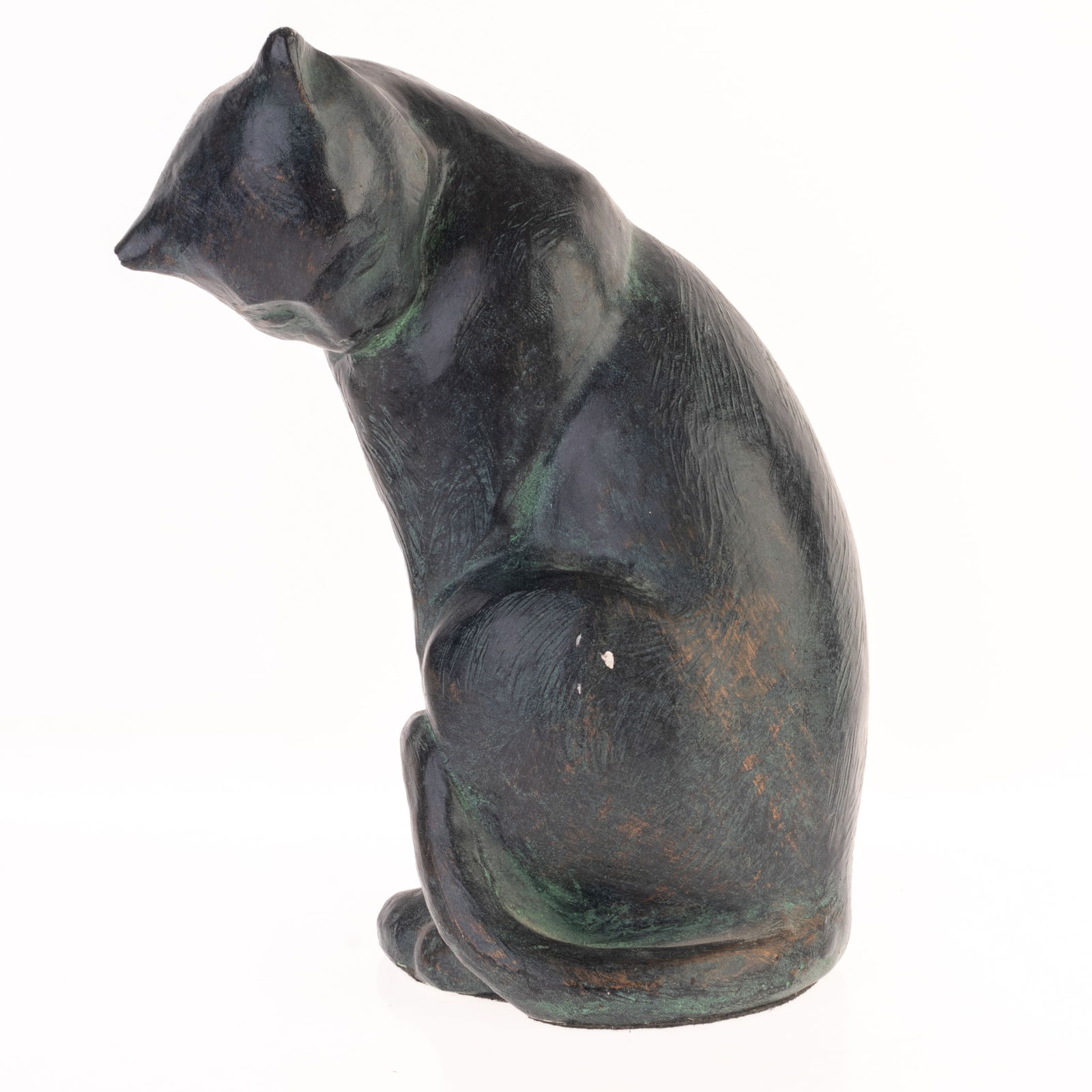 MODERNIST BRONZED COMPOSITE CAT SCULPTURE (1 of 3)
