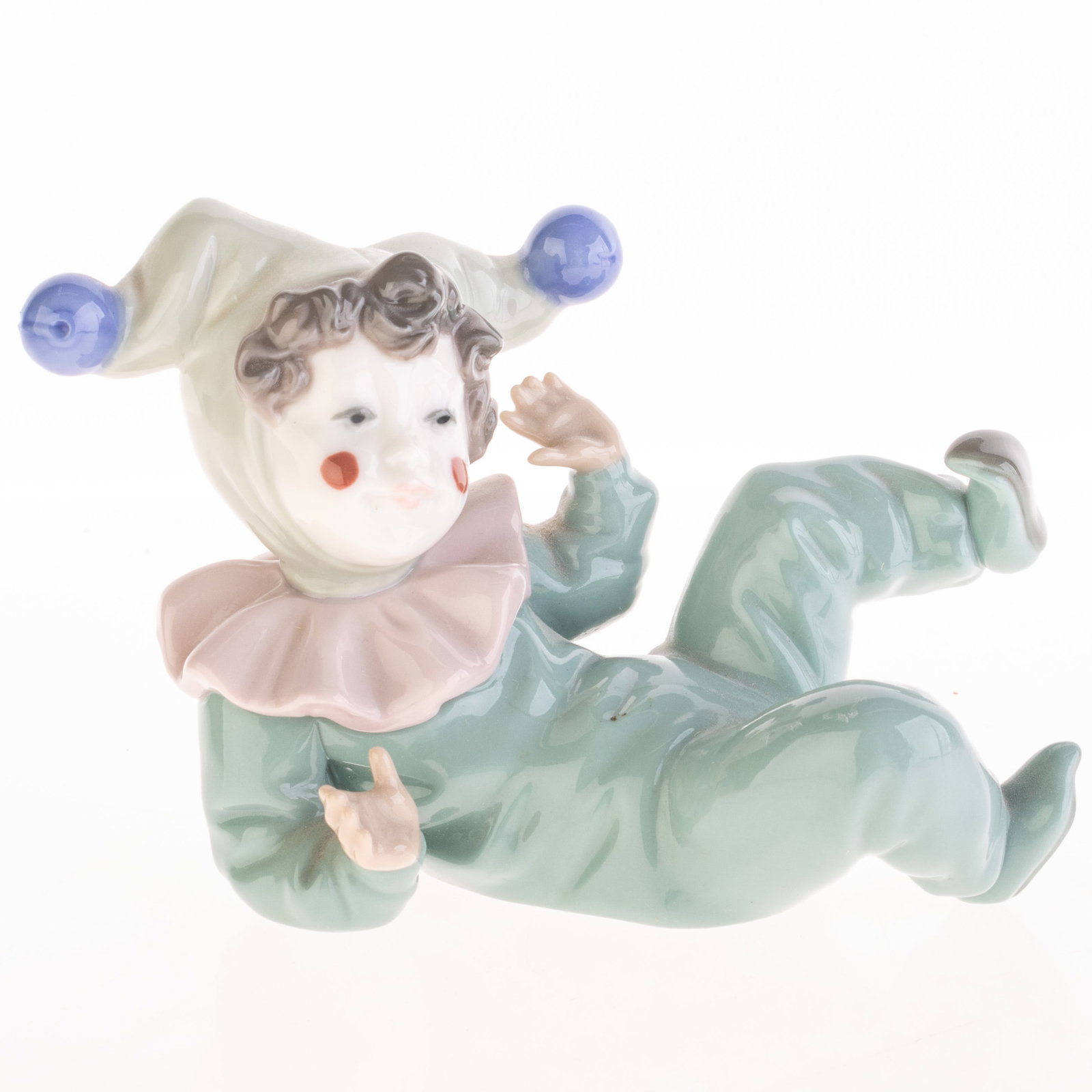 LLADRO STYLE PORCELAIN CERAMIC CLOWN FIGURE: Kindly examine all photographs provided in this listing or ask for a condition report. All items offered are in generally good, pre-owned condition, unless otherwise specifically described. The item i