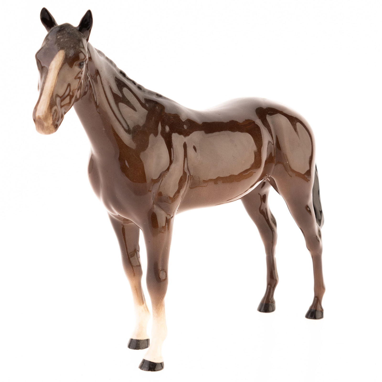 BESWICK VINTAGE POTTERY CERAMIC EQUESTRIAN HORSE FIGURE (1 of 4)