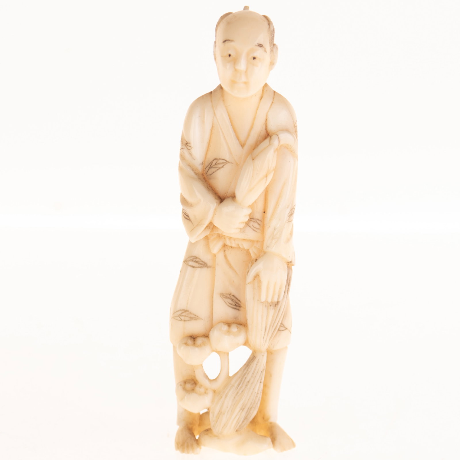 JAPANESE OKIMONO FIGURE MEIJI 19TH CENTURY: Kindly examine all photographs provided in this listing or ask for a condition report. All items offered are in generally good, pre-owned condition, unless otherwise specifically described. The item i