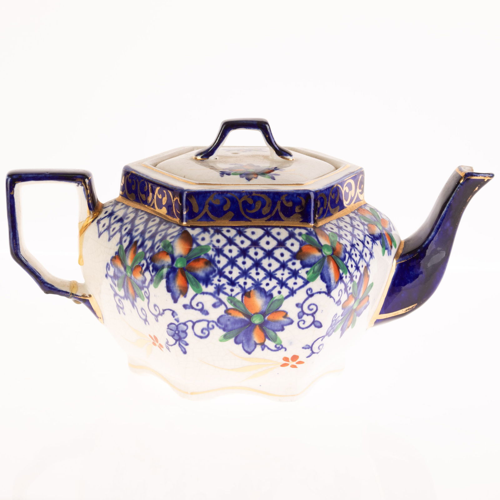 ANTIQUE ENGLISH CERAMIC PORCELAIN TEAPOT (1 of 3)