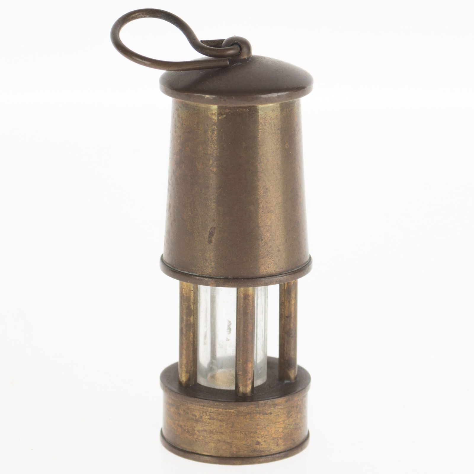SMALL BRASS MINER'S LANTERN LAMP ORNAMENT (1 of 3)