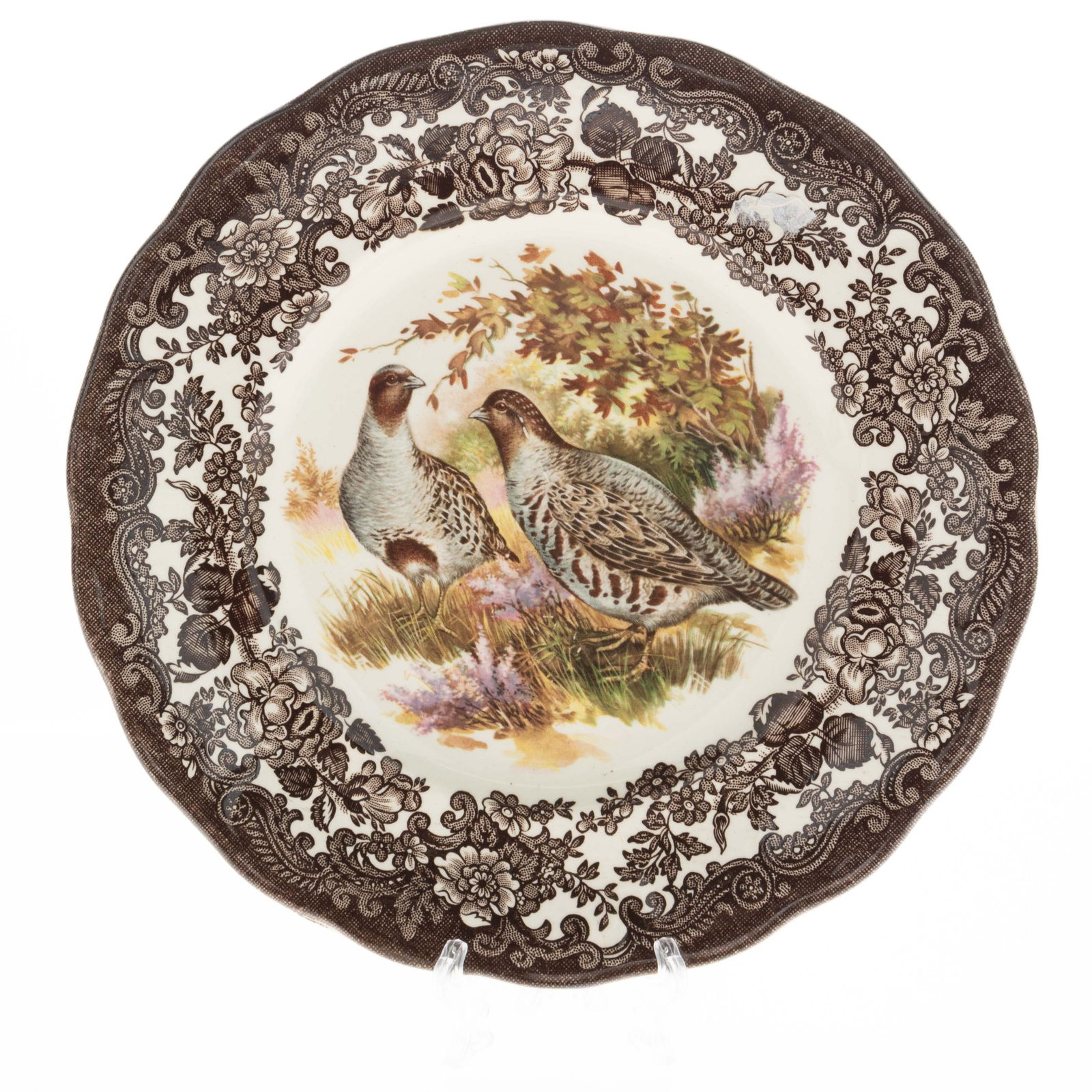 ROYAL WORCESTER SPODE PALISSY CERAMIC PORCELAIN GAME HUNTING THEME PLATE (1 of 3)
