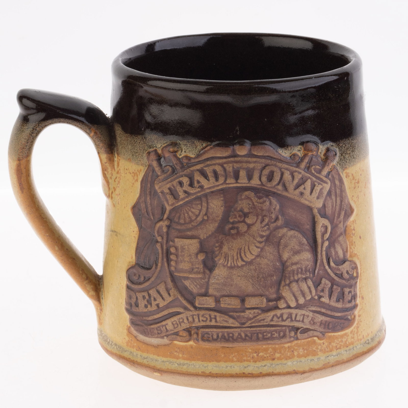 ENGLISH STONEBRIDGE POTTERY CERAMIC ALE BEER MUG: Kindly examine all photographs provided in this listing or ask for a condition report. All items offered are in generally good, pre-owned condition, unless otherwise specifically described. The item i