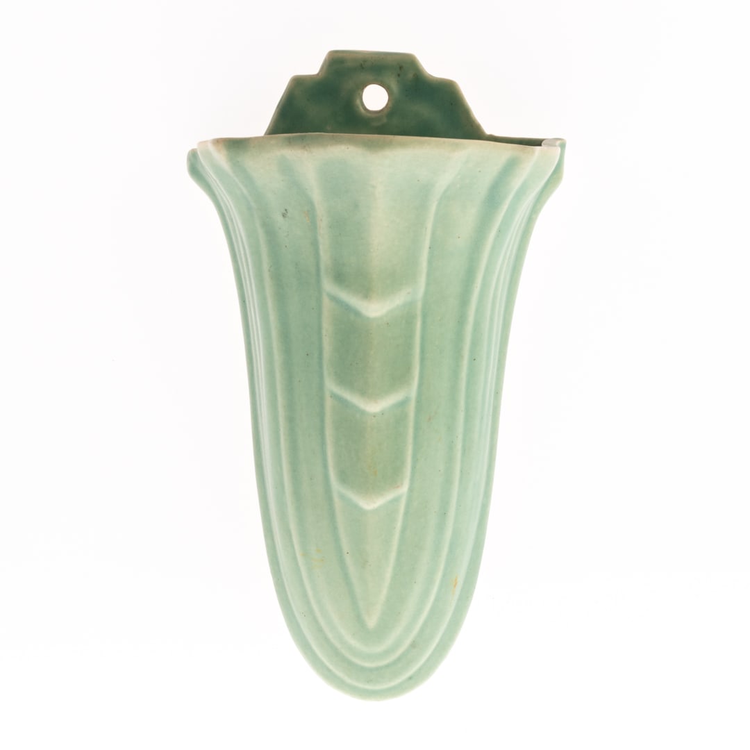 ANTIQUE ART DECO PORCELAIN CERAMIC WALL POCKET (1 of 3)