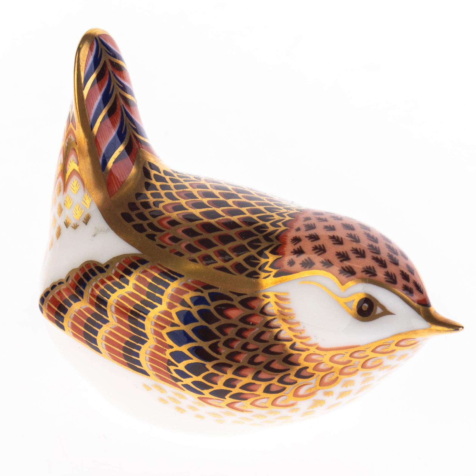 ROYAL CROWN DERBY GILT PORCELAIN PAPERWEIGHT BIRD FIGURE: Kindly examine all photographs provided in this listing or ask for a condition report. All items offered are in generally good, pre-owned condition, unless otherwise specifically described, sold as se