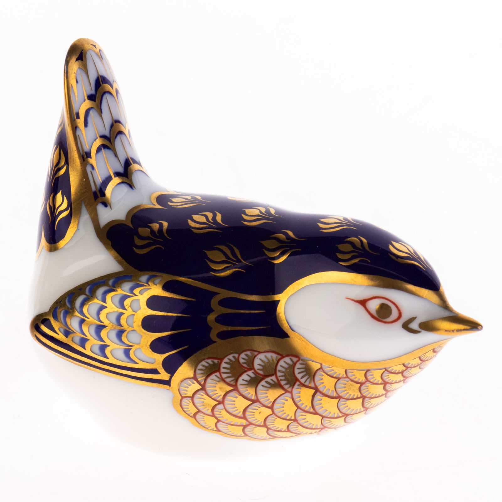 ROYAL CROWN DERBY GILT PORCELAIN PAPERWEIGHT BIRD FIGURE: Kindly examine all photographs provided in this listing or ask for a condition report. All items offered are in generally good, pre-owned condition, unless otherwise specifically described, sold as se